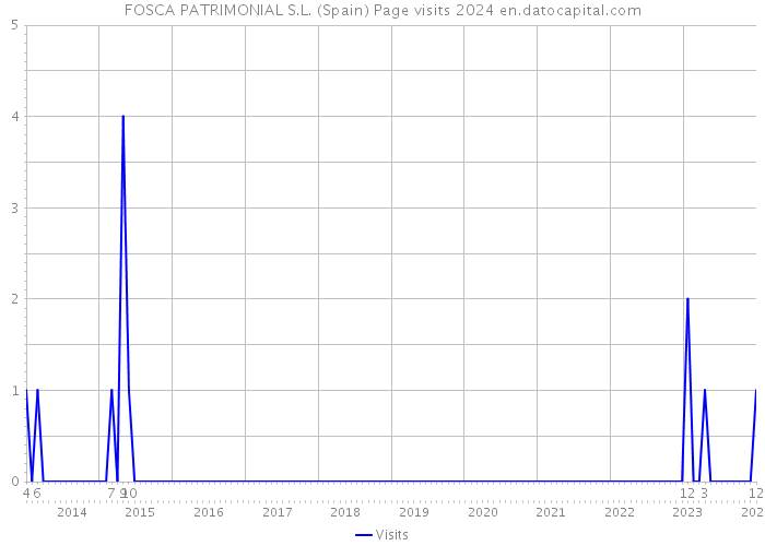 FOSCA PATRIMONIAL S.L. (Spain) Page visits 2024 