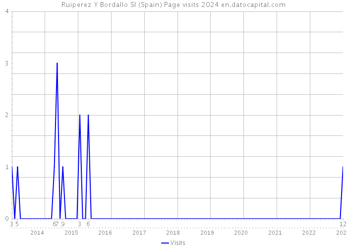Ruiperez Y Bordallo Sl (Spain) Page visits 2024 