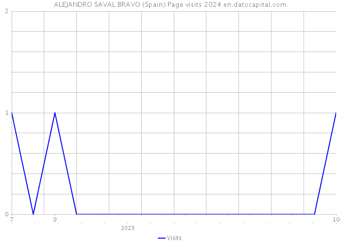 ALEJANDRO SAVAL BRAVO (Spain) Page visits 2024 