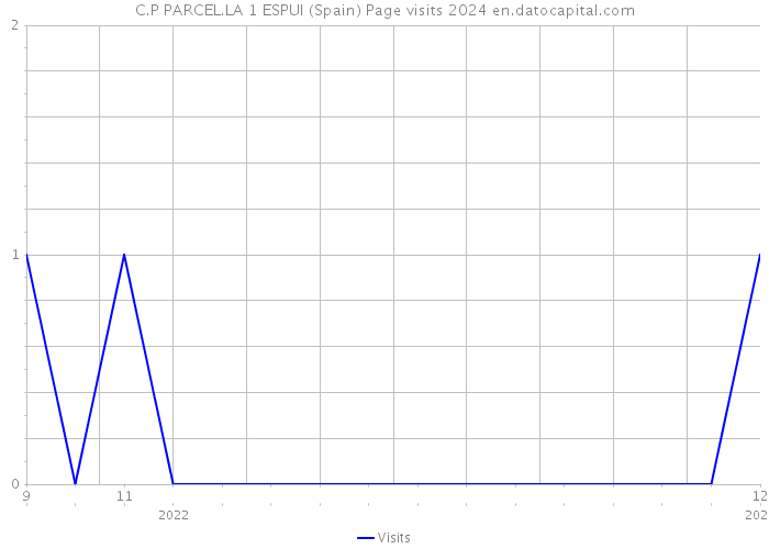 C.P PARCEL.LA 1 ESPUI (Spain) Page visits 2024 