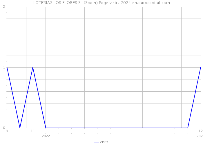 LOTERIAS LOS FLORES SL (Spain) Page visits 2024 