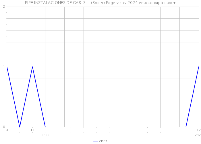 PIPE INSTALACIONES DE GAS S.L. (Spain) Page visits 2024 