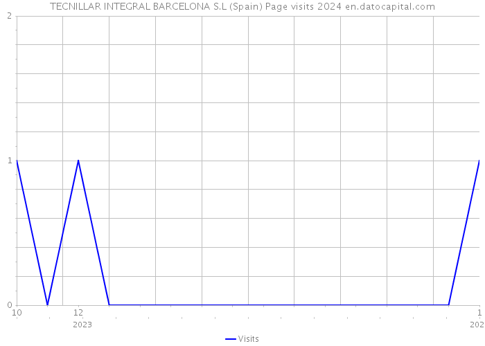 TECNILLAR INTEGRAL BARCELONA S.L (Spain) Page visits 2024 