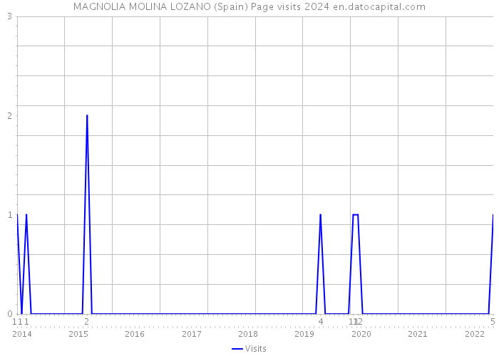 MAGNOLIA MOLINA LOZANO (Spain) Page visits 2024 