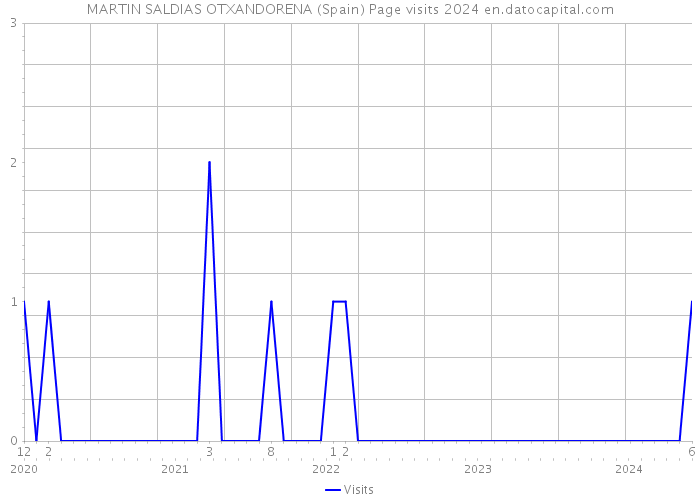 MARTIN SALDIAS OTXANDORENA (Spain) Page visits 2024 