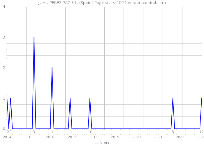 JUAN PEREZ PAZ S.L. (Spain) Page visits 2024 
