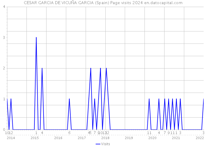 CESAR GARCIA DE VICUÑA GARCIA (Spain) Page visits 2024 