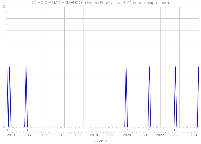 IGNACIO AMAT ARMENGOL (Spain) Page visits 2024 