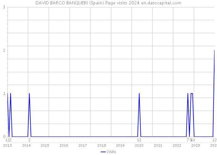 DAVID BARCO BANQUERI (Spain) Page visits 2024 