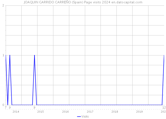 JOAQUIN GARRIDO CARREÑO (Spain) Page visits 2024 