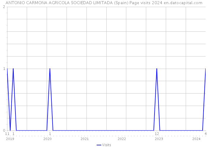 ANTONIO CARMONA AGRICOLA SOCIEDAD LIMITADA (Spain) Page visits 2024 