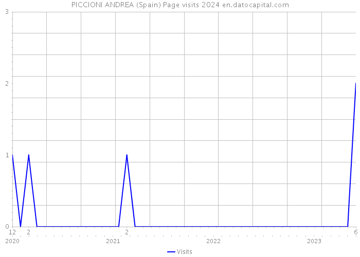 PICCIONI ANDREA (Spain) Page visits 2024 