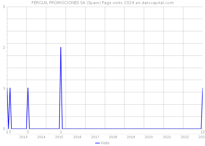 FERGUIL PROMOCIONES SA (Spain) Page visits 2024 