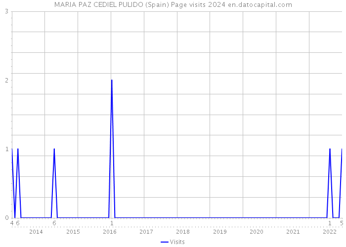 MARIA PAZ CEDIEL PULIDO (Spain) Page visits 2024 