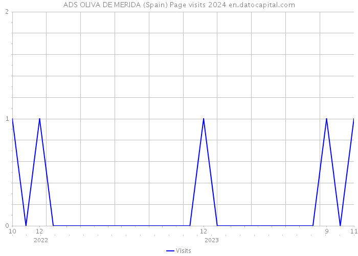 ADS OLIVA DE MERIDA (Spain) Page visits 2024 