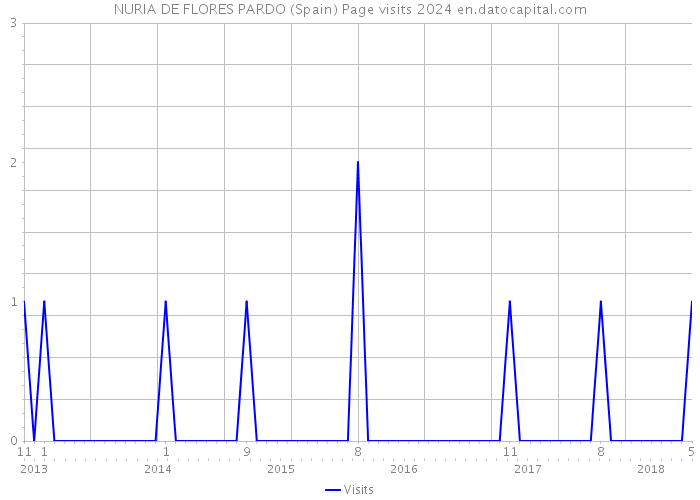 NURIA DE FLORES PARDO (Spain) Page visits 2024 