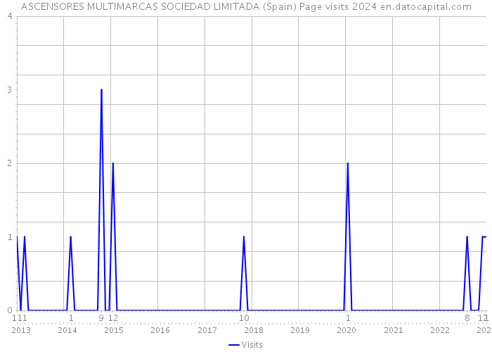 ASCENSORES MULTIMARCAS SOCIEDAD LIMITADA (Spain) Page visits 2024 