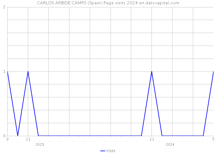 CARLOS ARBIDE CAMPS (Spain) Page visits 2024 