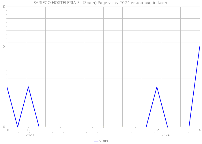SARIEGO HOSTELERIA SL (Spain) Page visits 2024 