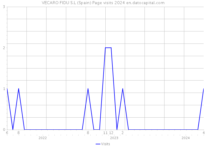 VECARO FIDU S.L (Spain) Page visits 2024 