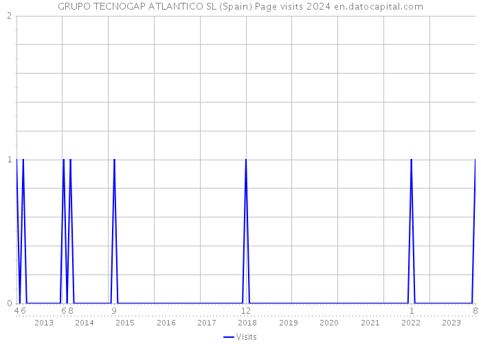 GRUPO TECNOGAP ATLANTICO SL (Spain) Page visits 2024 