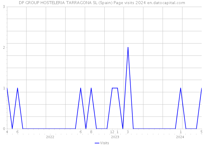 DP GROUP HOSTELERIA TARRAGONA SL (Spain) Page visits 2024 