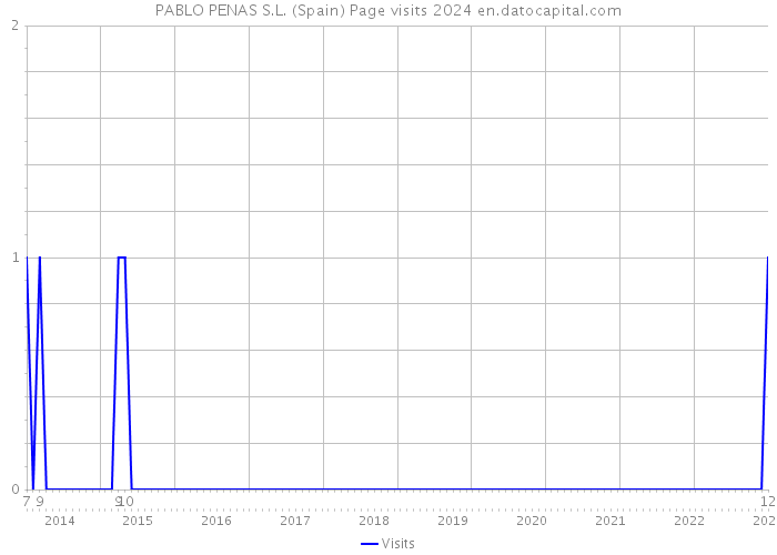 PABLO PENAS S.L. (Spain) Page visits 2024 