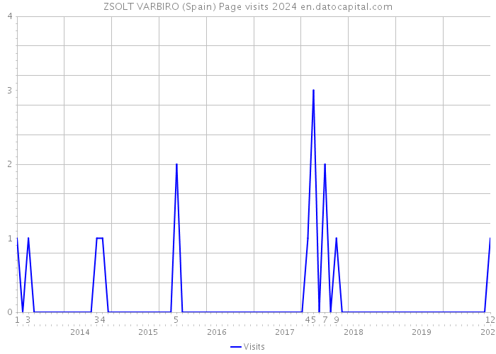 ZSOLT VARBIRO (Spain) Page visits 2024 