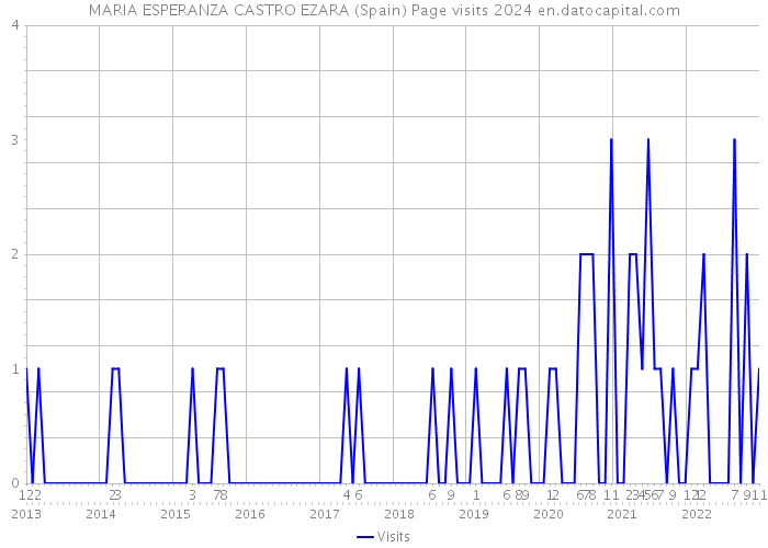 MARIA ESPERANZA CASTRO EZARA (Spain) Page visits 2024 