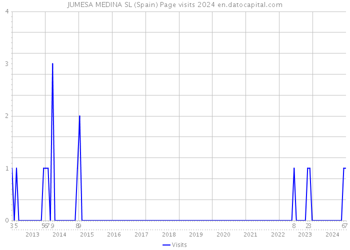 JUMESA MEDINA SL (Spain) Page visits 2024 