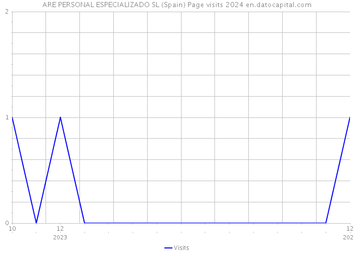 ARE PERSONAL ESPECIALIZADO SL (Spain) Page visits 2024 
