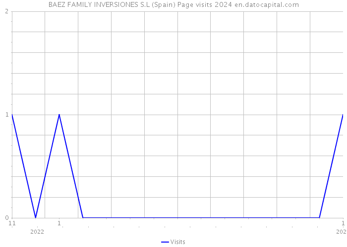 BAEZ FAMILY INVERSIONES S.L (Spain) Page visits 2024 