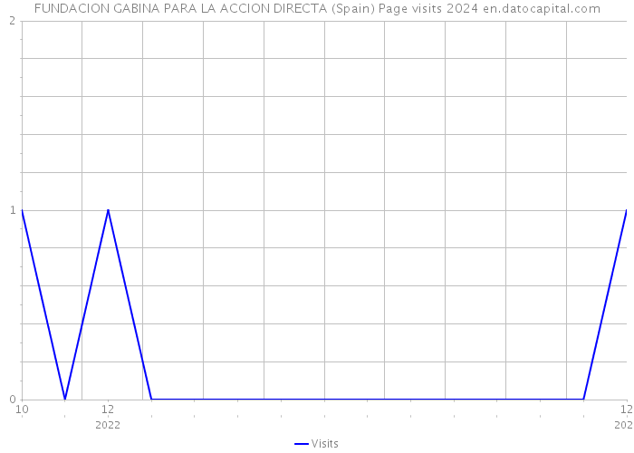 FUNDACION GABINA PARA LA ACCION DIRECTA (Spain) Page visits 2024 