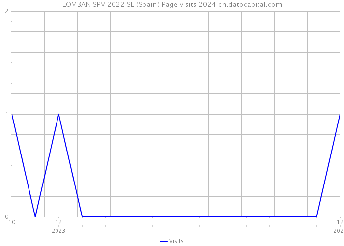 LOMBAN SPV 2022 SL (Spain) Page visits 2024 