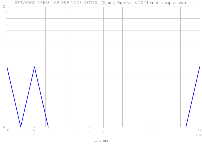 SERVICIOS INMOBILIARIOS FINCAS LOTO S.L (Spain) Page visits 2024 