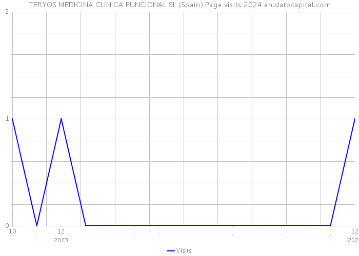 TERYOS MEDICINA CLINICA FUNCIONAL SL (Spain) Page visits 2024 