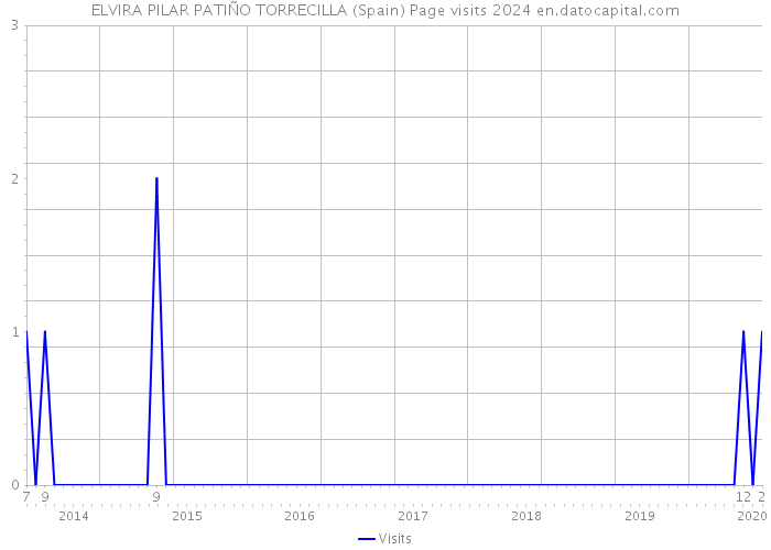 ELVIRA PILAR PATIÑO TORRECILLA (Spain) Page visits 2024 