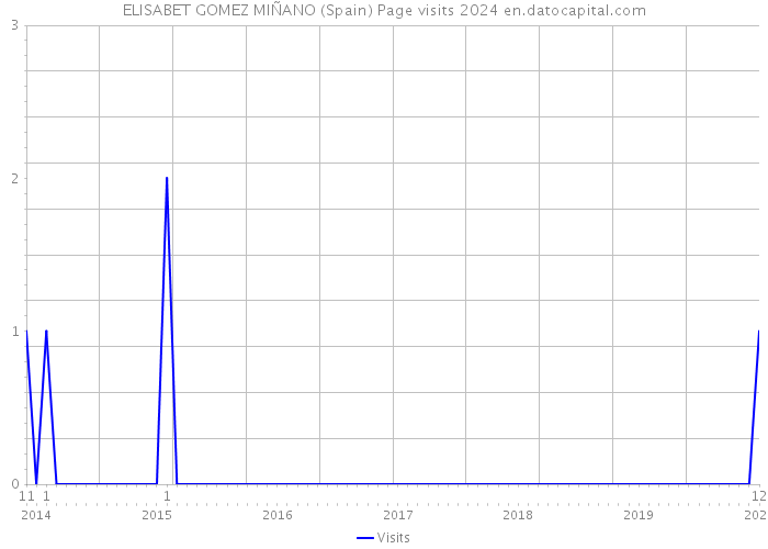 ELISABET GOMEZ MIÑANO (Spain) Page visits 2024 