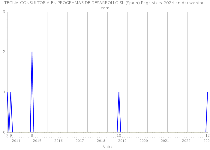 TECUM CONSULTORIA EN PROGRAMAS DE DESARROLLO SL (Spain) Page visits 2024 