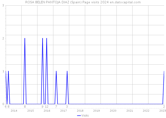 ROSA BELEN PANTOJA DIAZ (Spain) Page visits 2024 