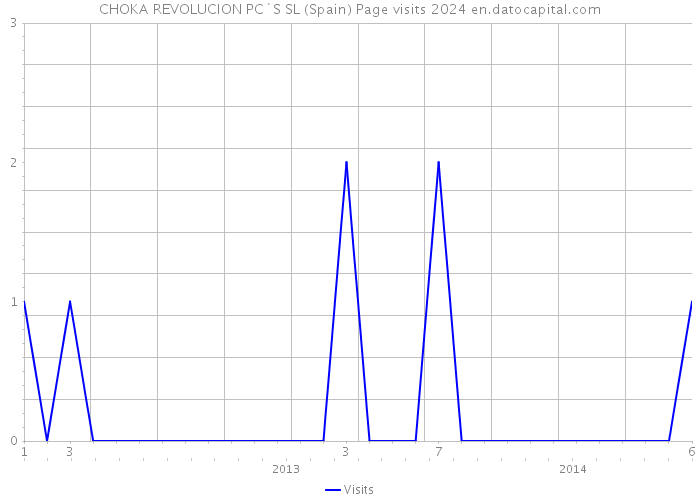 CHOKA REVOLUCION PC`S SL (Spain) Page visits 2024 