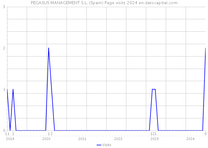 PEGASUS MANAGEMENT S.L. (Spain) Page visits 2024 