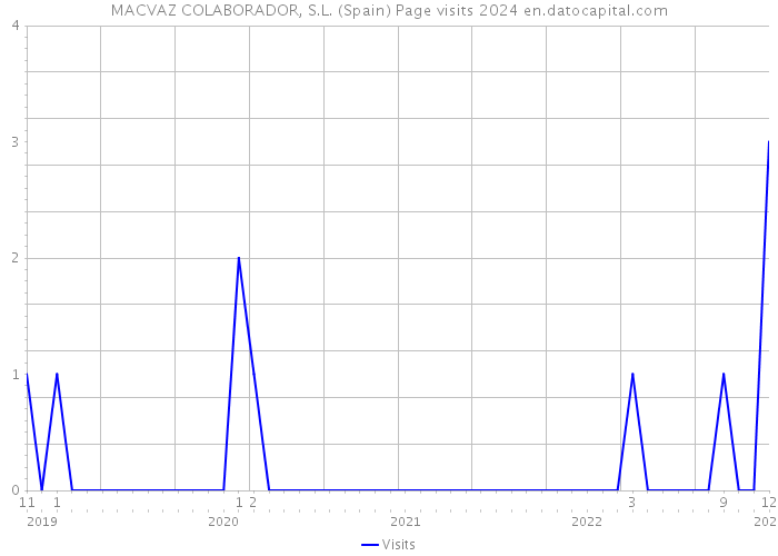 MACVAZ COLABORADOR, S.L. (Spain) Page visits 2024 