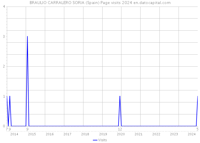 BRAULIO CARRALERO SORIA (Spain) Page visits 2024 