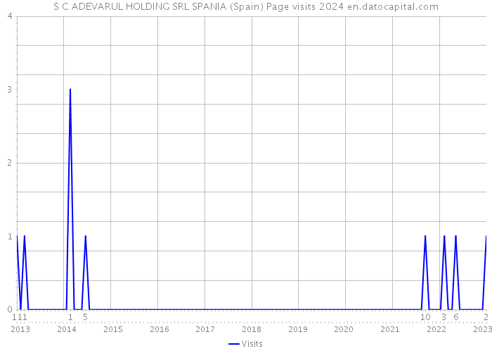 S C ADEVARUL HOLDING SRL SPANIA (Spain) Page visits 2024 
