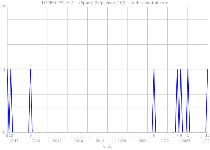 LOREM IPSUM S.L. (Spain) Page visits 2024 