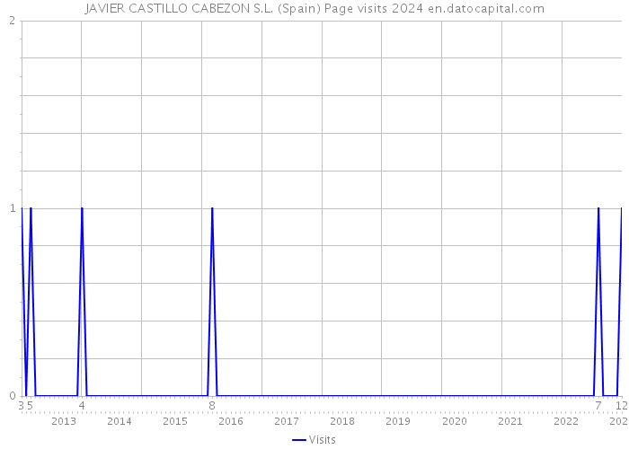 JAVIER CASTILLO CABEZON S.L. (Spain) Page visits 2024 