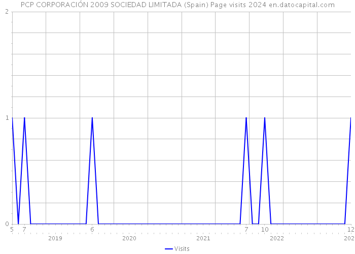 PCP CORPORACIÓN 2009 SOCIEDAD LIMITADA (Spain) Page visits 2024 