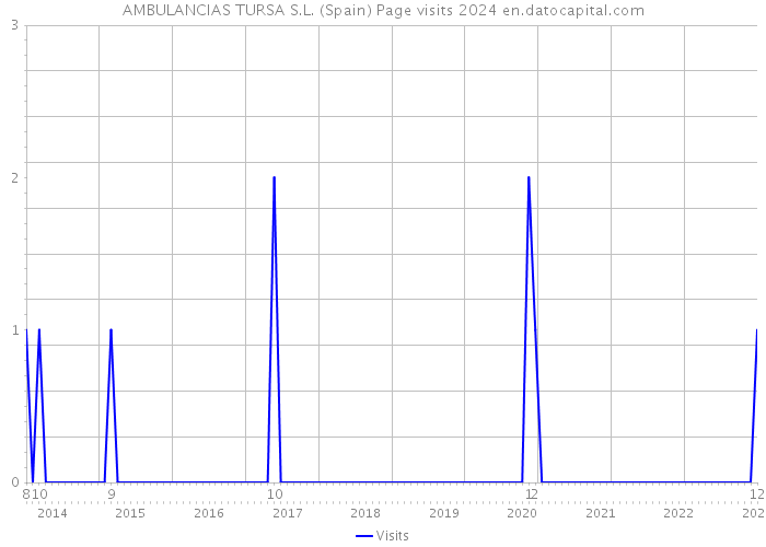 AMBULANCIAS TURSA S.L. (Spain) Page visits 2024 