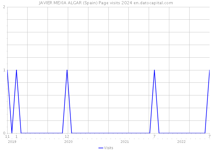 JAVIER MEXIA ALGAR (Spain) Page visits 2024 